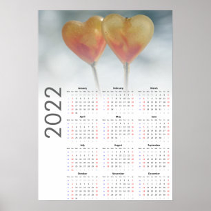 Hart Kalender 2022 Poster - Zondag eerst