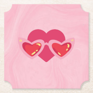 Hart Kartonnen Onderzetters