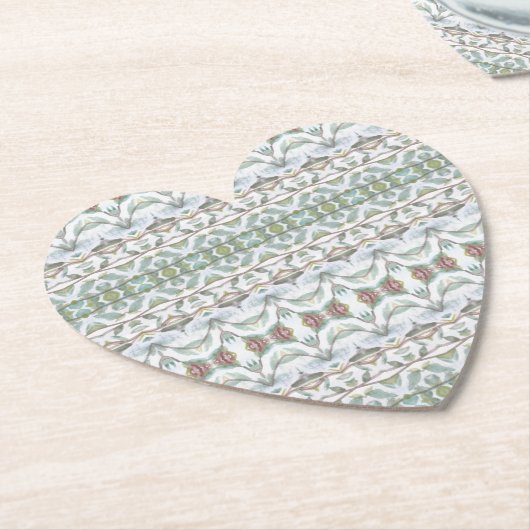 hart kartonnen onderzetters (Gekanteld)