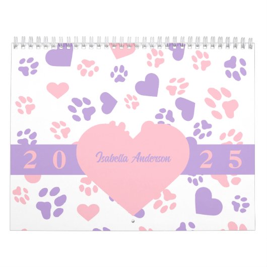  Hart & Kat Paw Prints Kalender (Hoes)