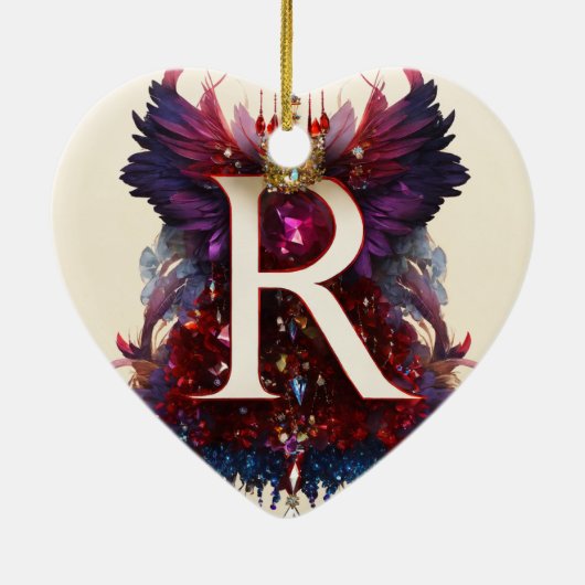 hart keramisch ornament (Achterkant)