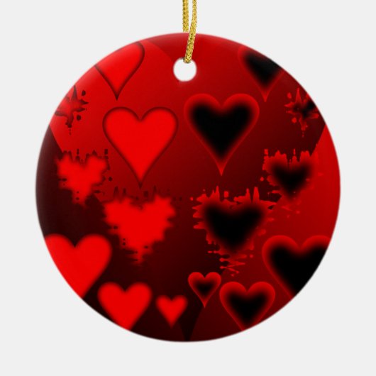 hart keramisch ornament (Voorkant)