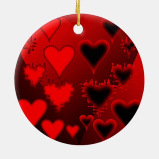 hart keramisch ornament (Achterkant)