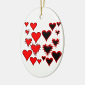 hart keramisch ornament (Links)