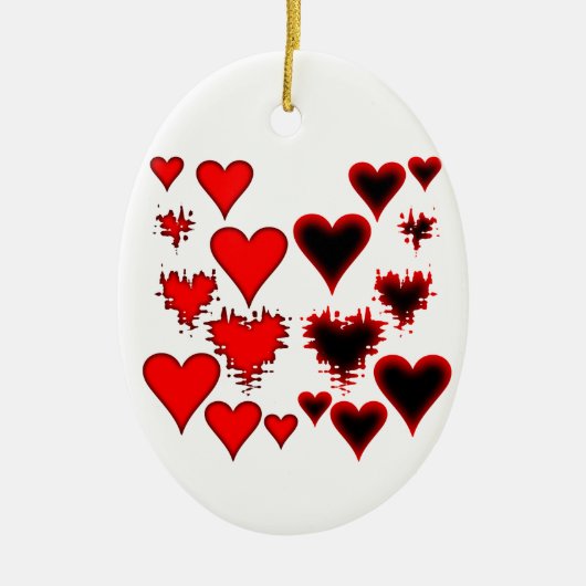 hart keramisch ornament (Voorkant)