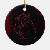 hart keramisch ornament (Voorkant)