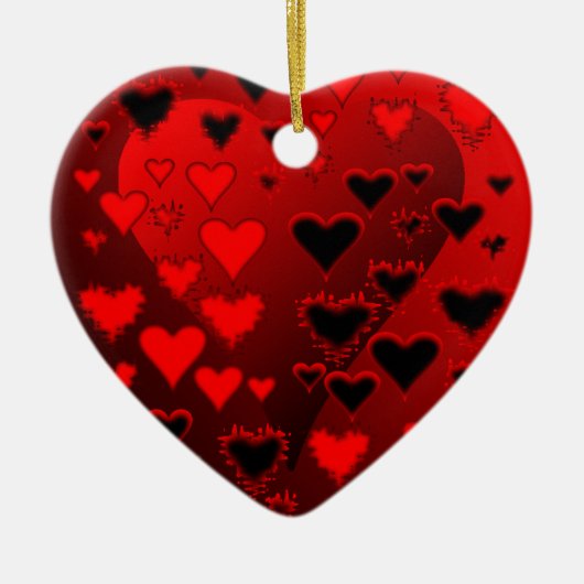 hart keramisch ornament (Voorkant)