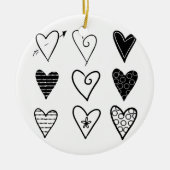 hart keramisch ornament (Voorkant)