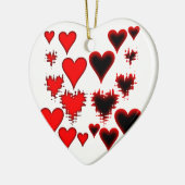 hart keramisch ornament (Links)