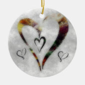 hart keramisch ornament (Voorkant)