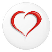 hart keramische knop (Voorkant)