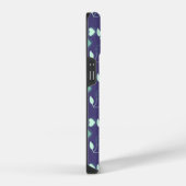 hart kersen blauw iPhone hoesje (Rechterkant)
