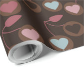 hart kersen bruin cadeaupapier (Rol Hoek)