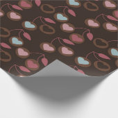 hart kersen bruin cadeaupapier (Hoek)