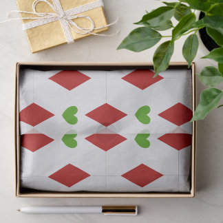 Hart Kerst Tissuepapier | Festieve Cadeaupapier
