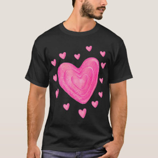 Hart Kinder school Valentijnsdag Meisjesjongens T-shirt
