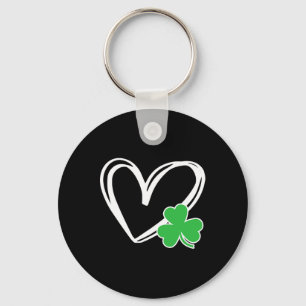 Hart Klaver St. Patrick's Day Mannen Vrouwen St. P Sleutelhanger