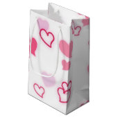 hart klein cadeauzakje (Achterkant Gekanteld)