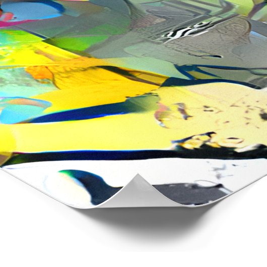 hart | Kleurrijk Abstract Poster (Hoek)