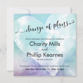 Hart Kleurrijke Uitgestelde Bruiloft Verandering v