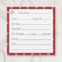 HART KNIT 2" Vierkante garen Labels