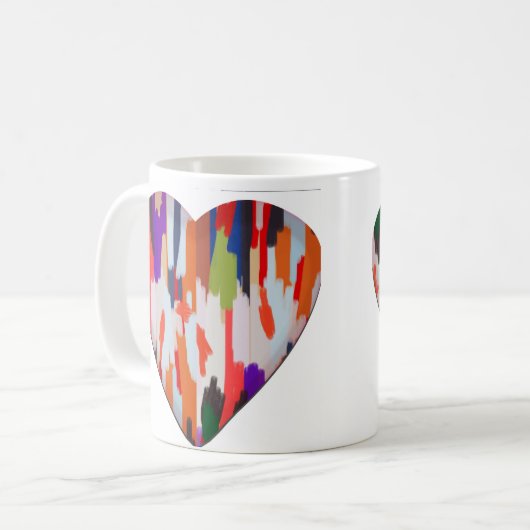 hart koffiemok (Voorkant links)