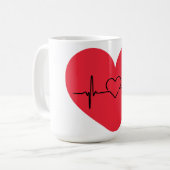 hart koffiemok (Voorkant links)