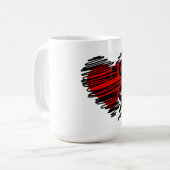 hart koffiemok (Voorkant links)