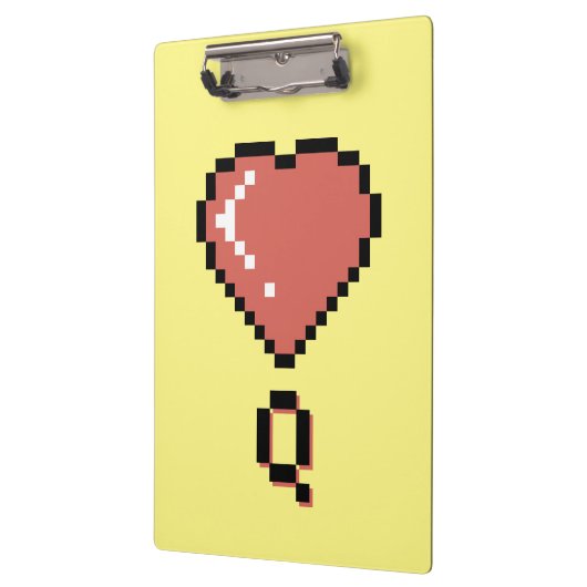 Hart koningin zwarte omtrek klembord (Links)