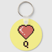 Hart koningin zwarte omtrek sleutelhanger (Voorkant)