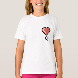 Hart koningin zwarte omtrek t-shirt