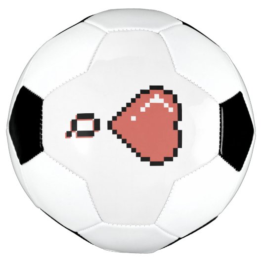 Hart koningin zwarte omtrek voetbal (Gedraaid)