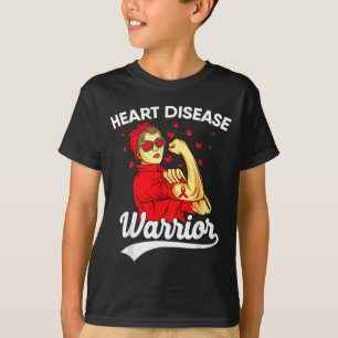 Hart Krijger Onbreekbare Vrouwen Rode Hartziekte  T-shirt