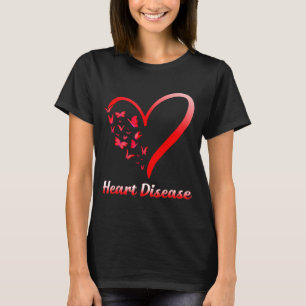 Hart Krijger Vlinder Hart Rood Hartziekte Aw T-shirt