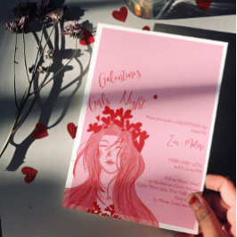 Hart Kroon Meisje – Galentine's Day Meisjes Nacht  Kaart