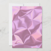 Hart Kroon Quinceañera Sweet 16 Roze Folie Kaart (Achterkant)