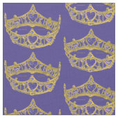 Hart Kroon Tiara stof herhalen patroon iris bind (Close Up)