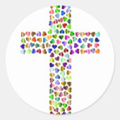 Hart Kruis Sticker (Voorkant)