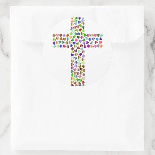 Hart Kruis Sticker (Tas)