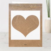 Hart Kust Zandig Oceaan Nautisch Cute Strand  Kaart (Achterkant)