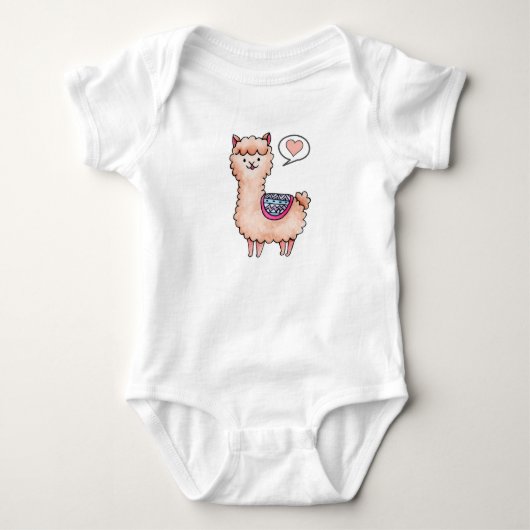 Hart Lama Romper (Voorkant)