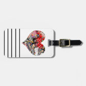 Hart - Las Vegas Spel Kaart Vorm Bagagelabel (Voorkant horizontaal)