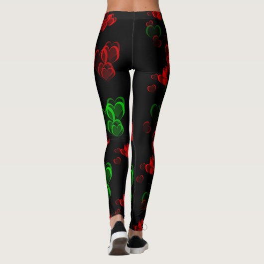 hart Leggings modern trendy patroon elegant (Achterkant)