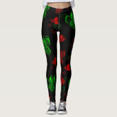 hart Leggings modern trendy patroon elegant (Voorkant)