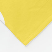 Hart - Lemon Geel en Wit Fleece Deken (Hoek)