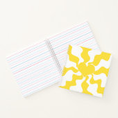 Hart - Lemon Geel en Wit Notitieboek (Binnen)