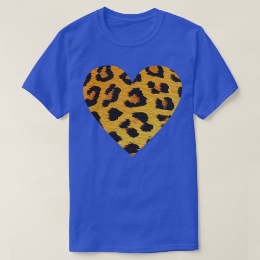 Hart Leopard Print T-shirt (Design voorkant)