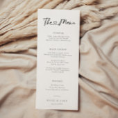 Hart Lettertype Bruiloft Menu