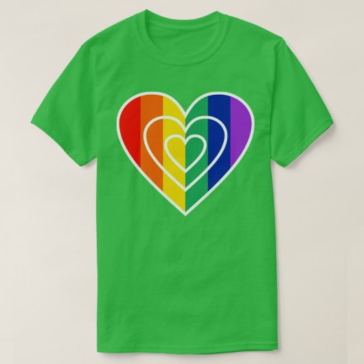 Hart LGBTQ Gay Pride T-shirt (Design voorkant)