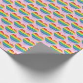 HART LGBTQIA Rainbow Pride Love Cool Cadeaupapier (Hoek)